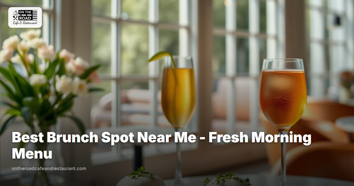 Best Brunch Spot Near Me - Fresh Morning Menu at On The Road Cafe