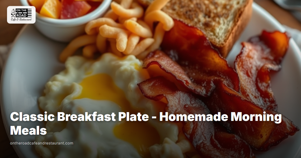 Classic Breakfast Plate - Homemade Morning Meals at On The Road Cafe