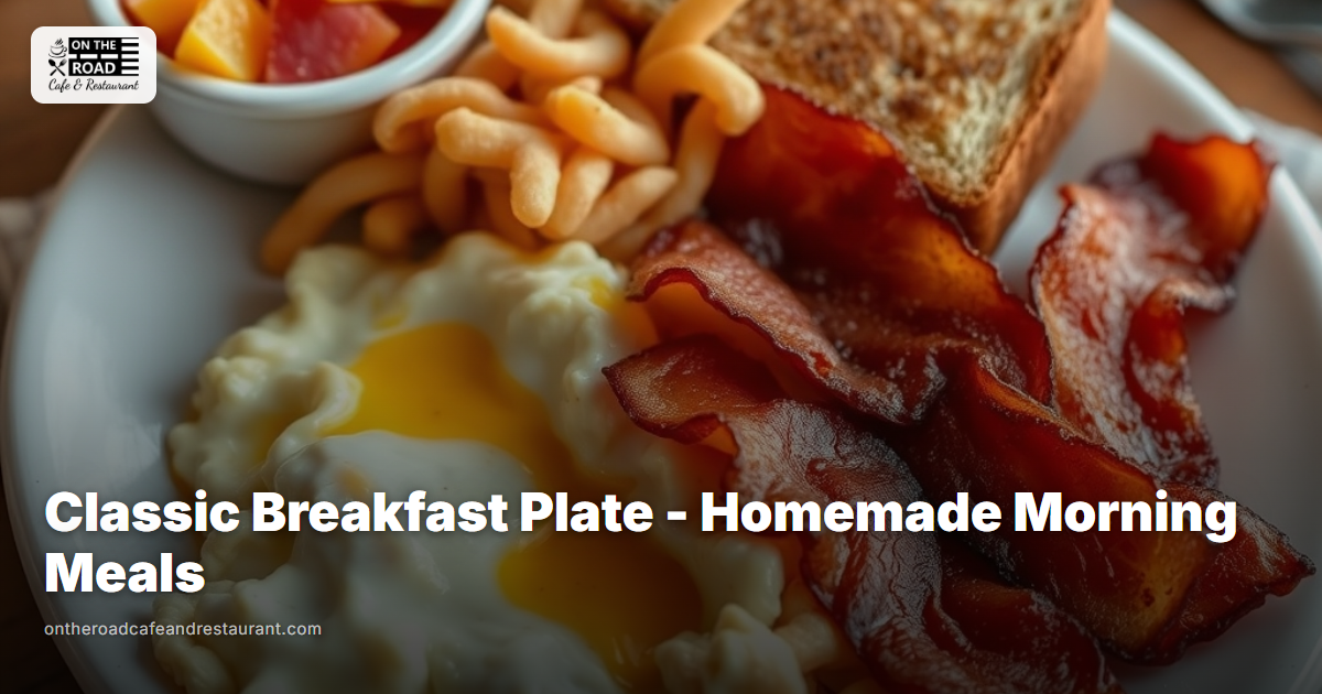 Classic Breakfast Plate - Homemade Morning Meals at On The Road Cafe