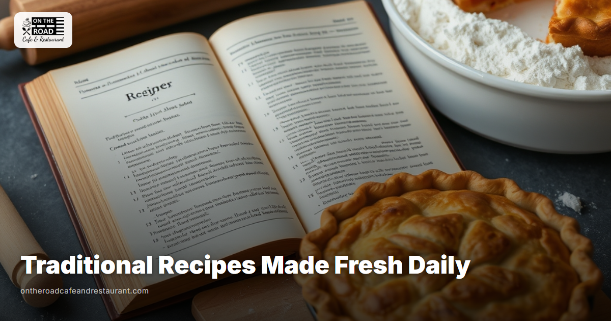 Traditional Recipes Made Fresh Daily - On The Road Cafe and Restaurant
