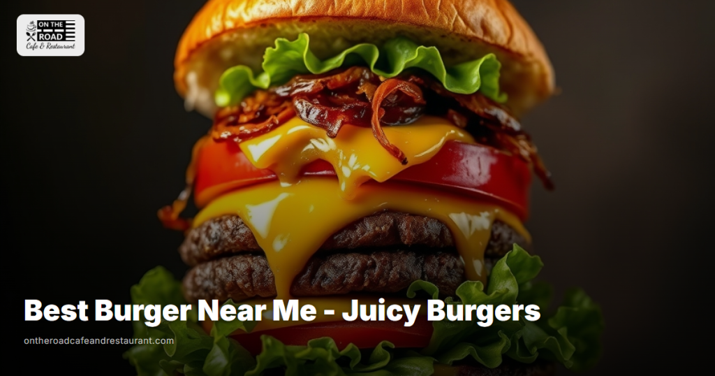 Best Burger Near Me - Juicy Burgers at On The Road Cafe