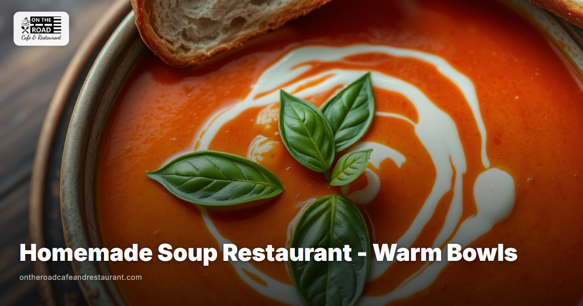 Homemade Soup Restaurant - Warm Bowls at On The Road Cafe