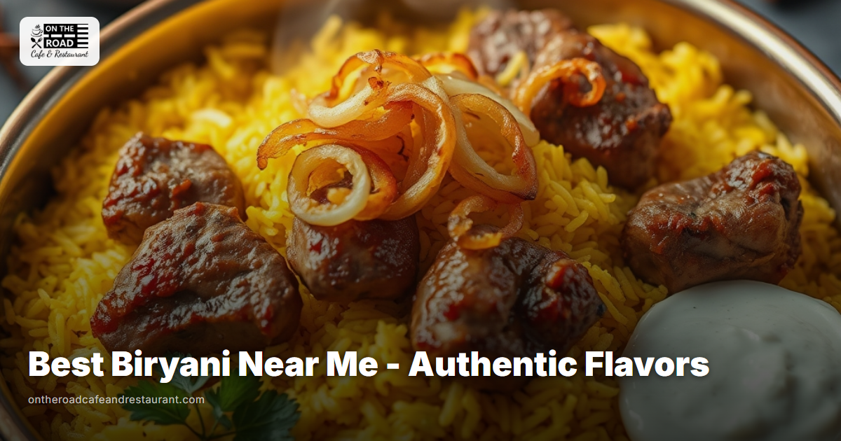 Best Biryani Near Me - Authentic Flavors at On The Road Cafe