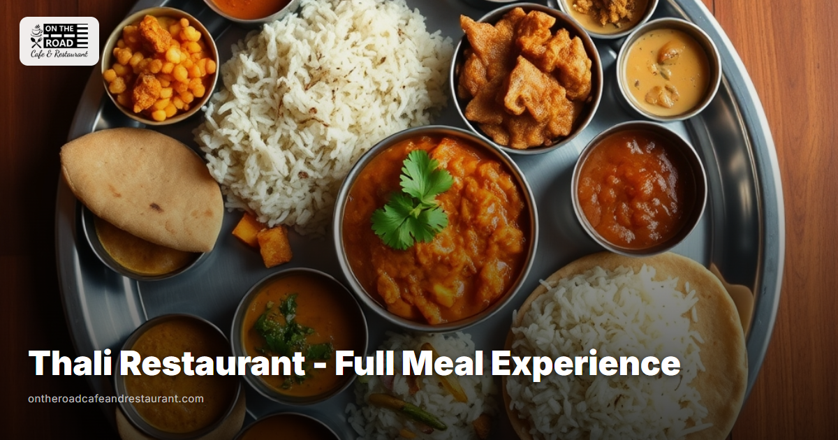 Thali Restaurant - Full Meal Experience at On The Road Cafe